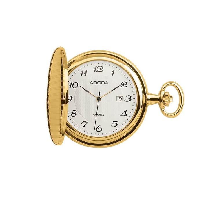 Deluxe goudkleurige zakhorloge TU 9093