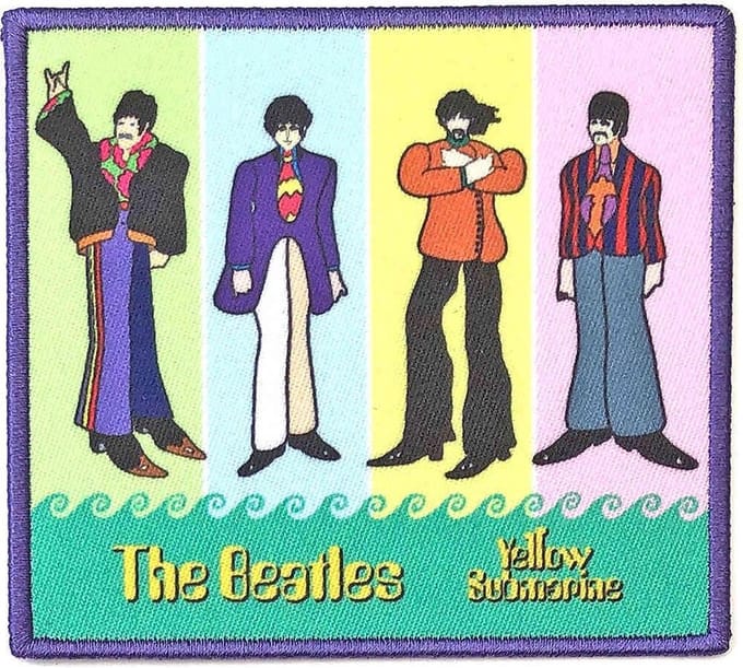 The Beatles - Yellow Submarine Band In Stripes Patch - Multicolours