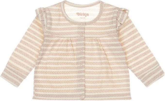 Dirkje-Baby Meisjes vest-Off White