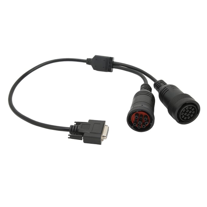 14-pins 9-pins Diagnosekabel Adapter 457‑6114 ABS Rubber Hoge Flexibiliteit voor ET3 OBD2 317‑7485 gray