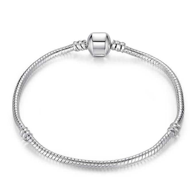 Verzilverde Bedelarmband voor Bedels - Sieraden - 18 cm -Armband - Emmyrovi