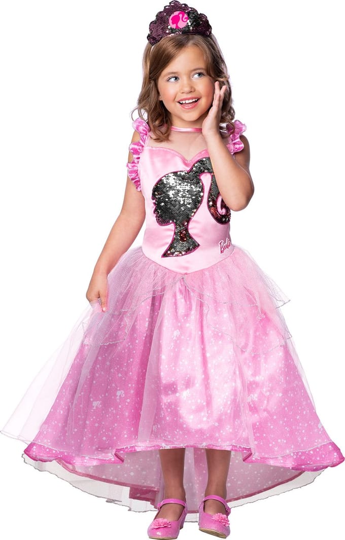 Barbie Princess Verkleedkleding - jurk 3-4 Jaar