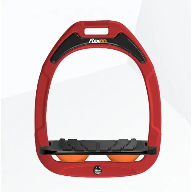 Verstelbare stijgbeugels Grip Rood/Zwart/Oranje Flex-On Green Composite