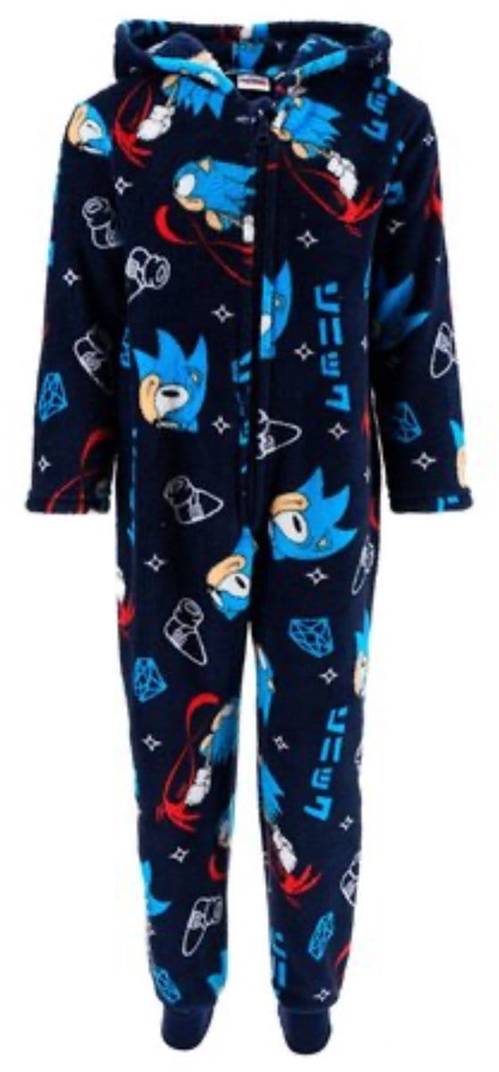 Sonic Coral Fleece Onesie Maat 104