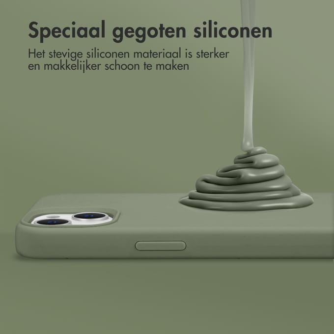 Accezz Liquid Silicone Backcover voor de Samsung Galaxy A16 - Cooper Green