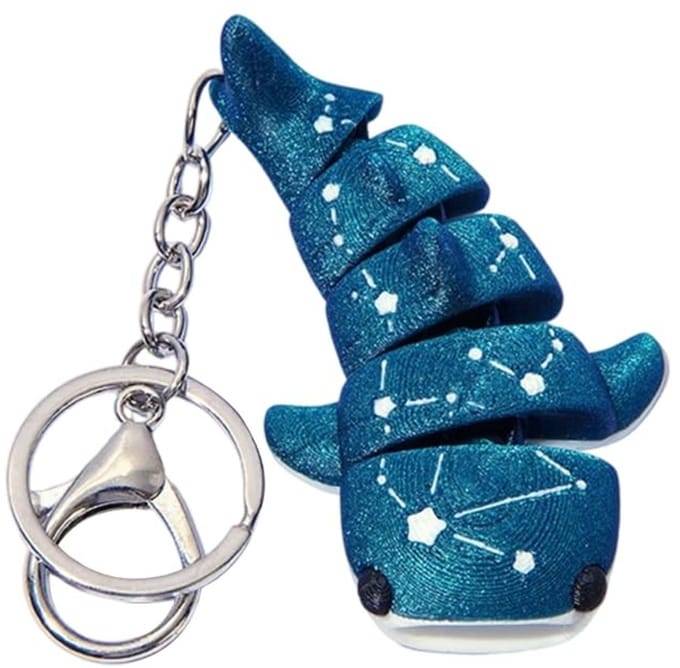 Dailygoods - Walvishaai Sleutelhanger voor Tas en Sleutels
