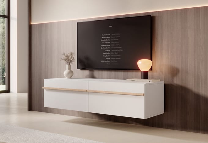 Meubella - TV-Meubel Arda - Beige - 128 cm