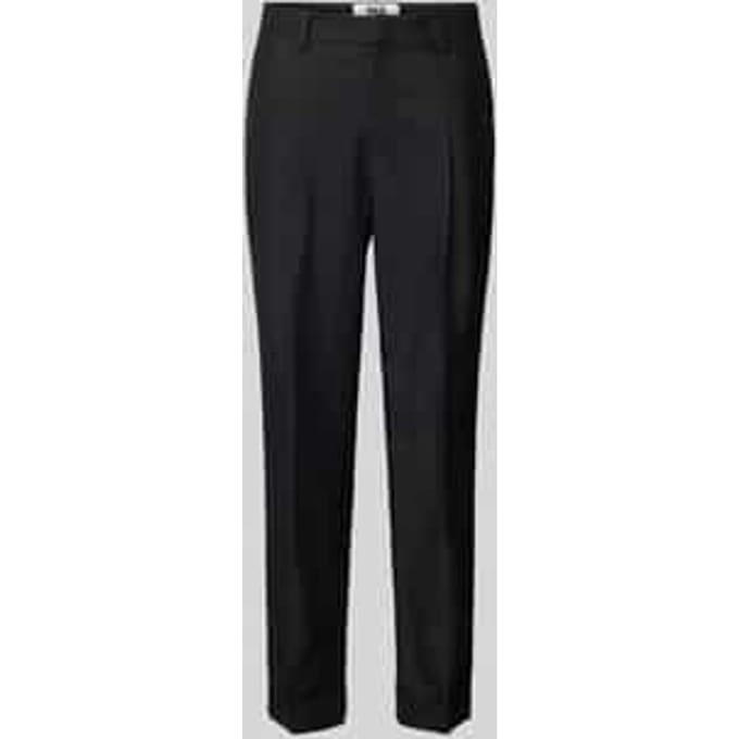 Straight leg pantalon met bandplooien
