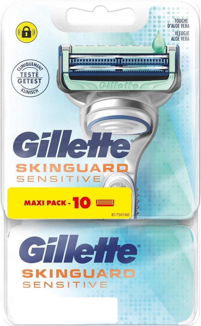 GILLTTE SKINGUARD SENSITIVE Scheermesjes 10 STUKS