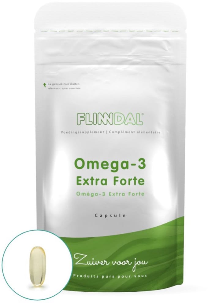 Flinndal Omega 3 Forte Capsules - Hoog Geconcentreerd Visolie Suppplement - 30 Capsules