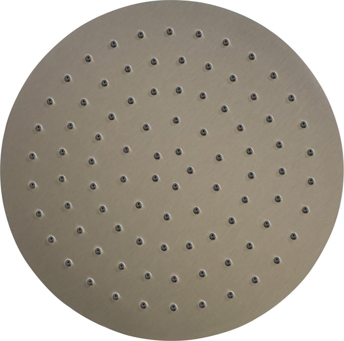 Ben Round Douchekop - Ø 25 cm - Geborsteld Nikkel - Messing - Regendouchekop - Hoofddouche