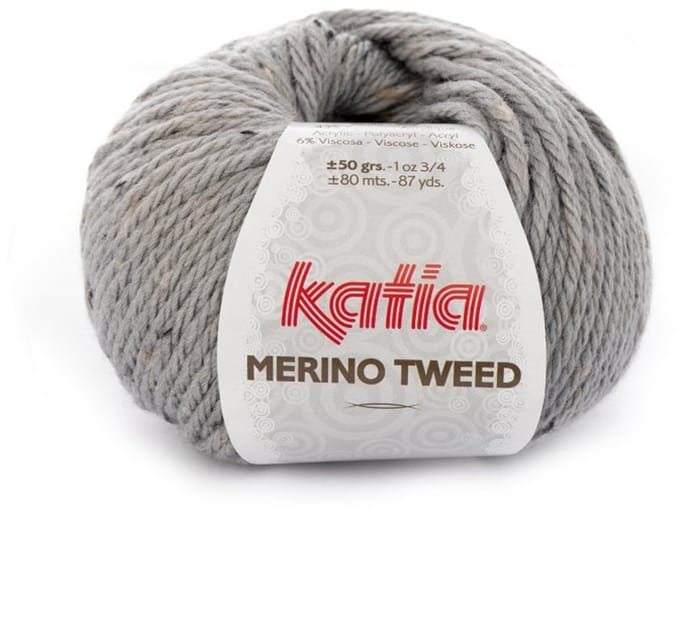 Katia Merino Tweed - 307 lichtgrijs - Merinogaren