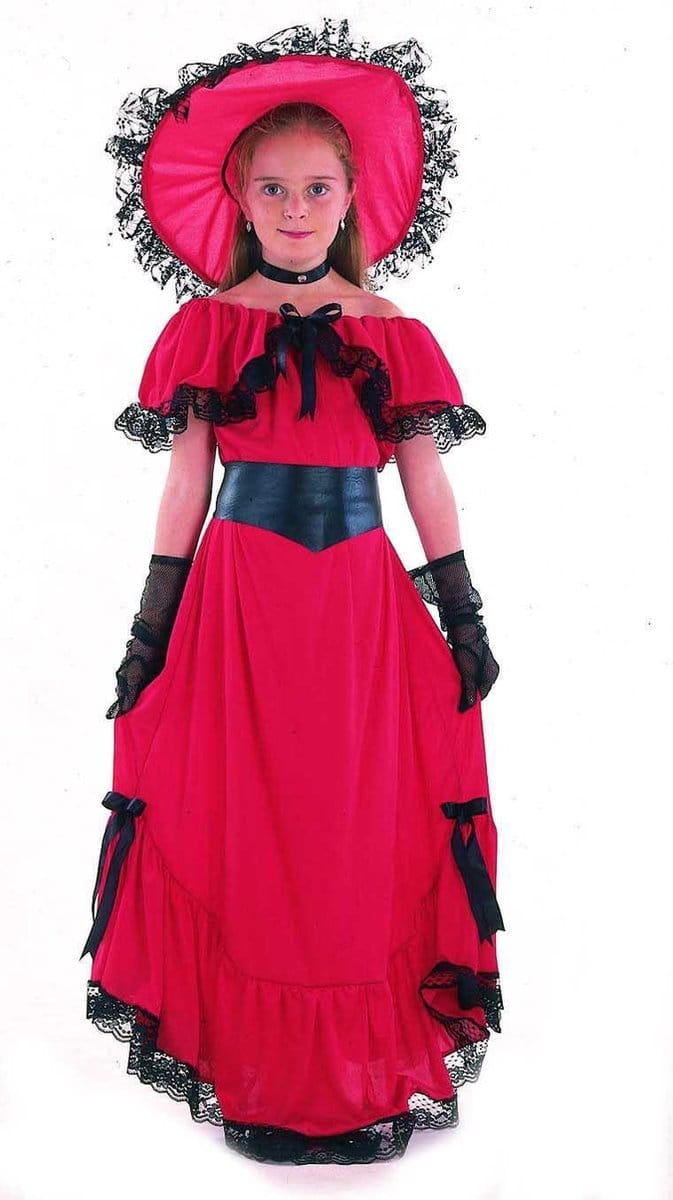 Vegaoo - Rood Scarlett O'Hara kostuum voor meisjes