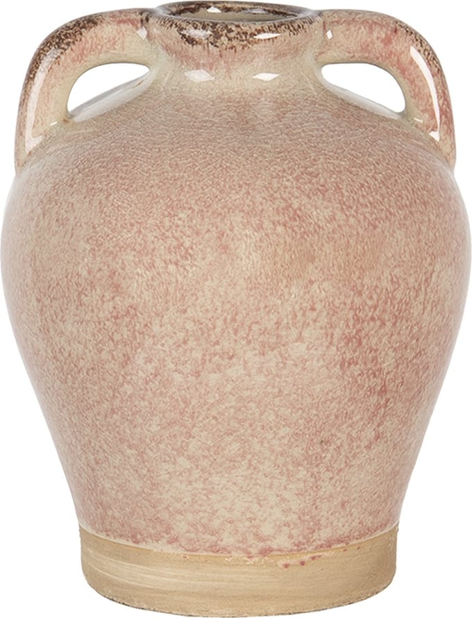 Clayre & Eef Vaas Ø 16x20 cm Roze Keramiek