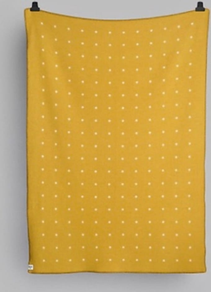 Röros Tweed PASTILLE wollen deken SUN YELLOW