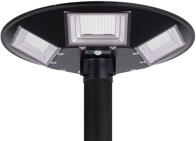 Krachtige Solar LED Buitenlamp met Bewegingsmelder - 150W, 4000lm, IP67 Waterdicht
