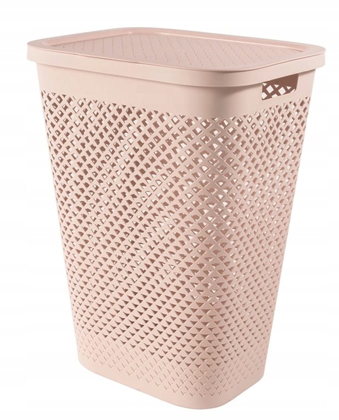 Curver PURE wasmand 55L - Roze, Ventilerend en Ruim