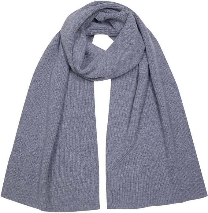 FALKE Selection Structured sneldrogend warm wol functioneel materiaal wintersjaal unisex grijs - maat ONESIZE