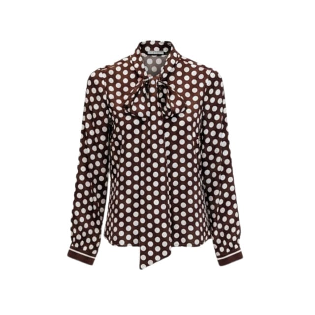 Herzen's Angelegenheit Bluse Mit Schleife Blouses Donkerbruin 25263-6056