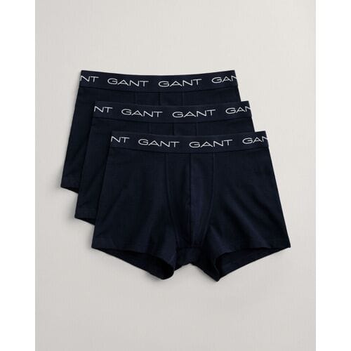 Gant Ondermode 3Pack Solid Color Trunks Marine / male
