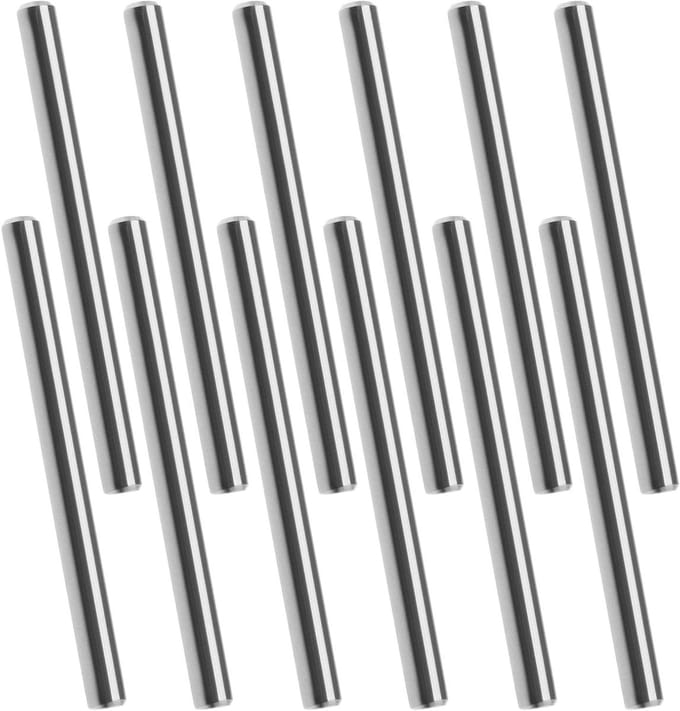 50 Stuks 4x50mm Dowel Pins van RVS voor Steun en Bevestiging van Planken en Componenten