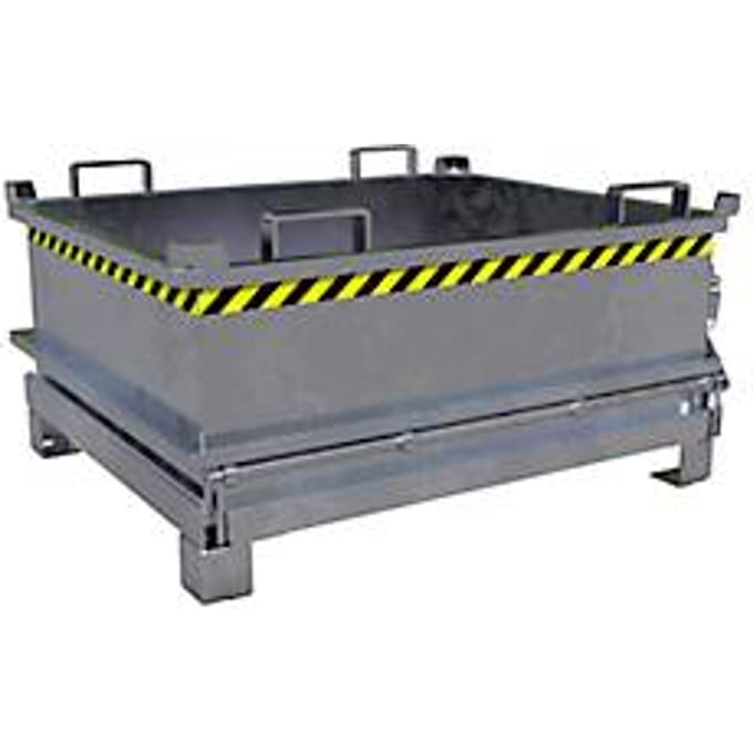 Bauer Mini-klapbodemcontainer MSB 400 - 1200 x 1000 x 625 mm - warmverzinkt