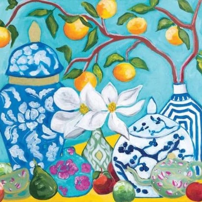 Ginger Jars- Mint by Michelle decoupage papier A3