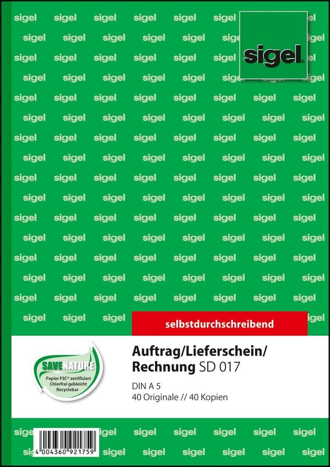SD017 - 80 sheets - A5 - Green