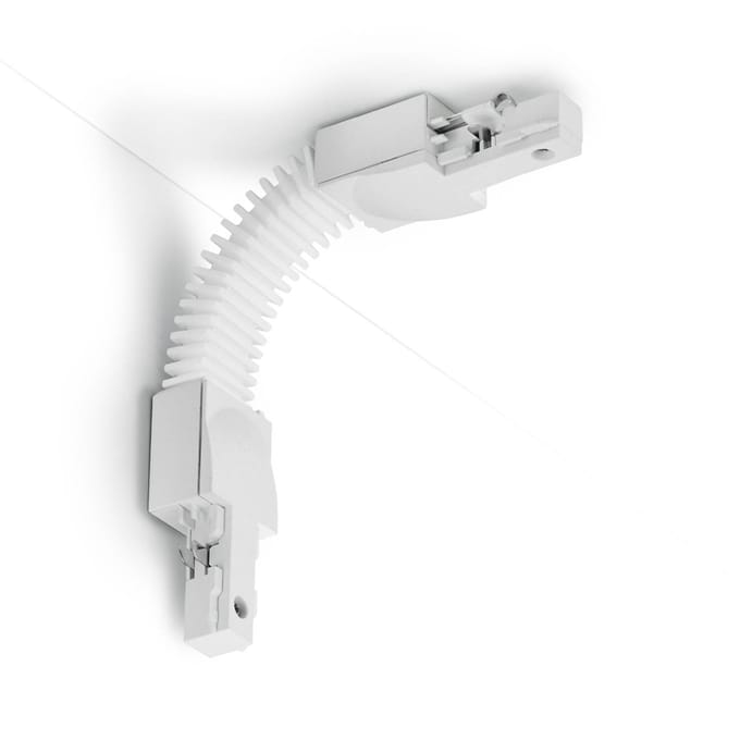 Spanningsrail Doorverbinder - DUOLINE - Flexibele Connector - 2 Fase - Mat Wit
