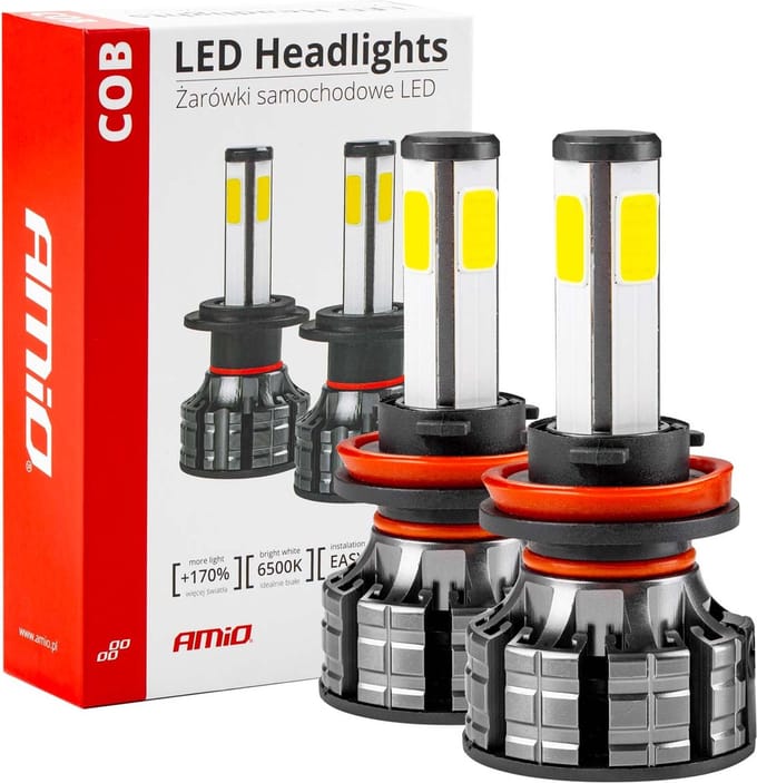 AMiO LED Mistlichten COB-serie H8/H9/H11 Wit