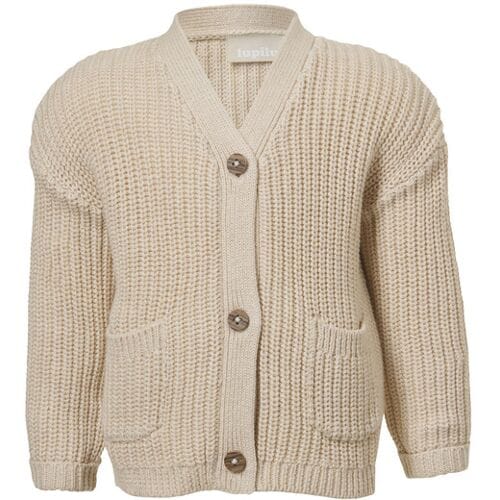 LUPILU Gebreid baby vestje (Beige, 62-68)