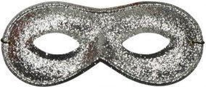 Oogmasker farfalla met glitterzilver