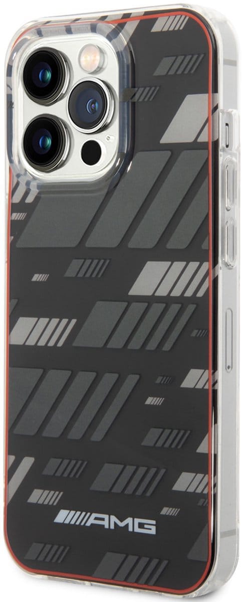 AMG iPhone 14 Pro Max Back cover case - Double Layer - Expressive Graphic Design - Black