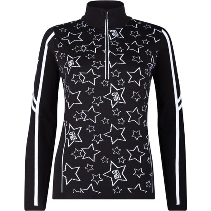 NEWLAND - N4 6800 lady t-neck - Skipully dames - Zwart, wit