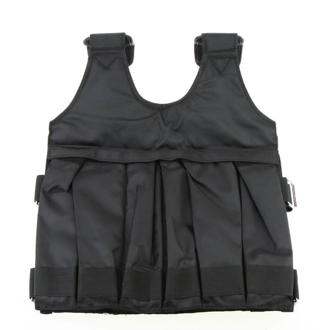 Laden 50kg Verstelbaar Gewichtsvest Gewichtsjack Oefening Bokstraining VK black