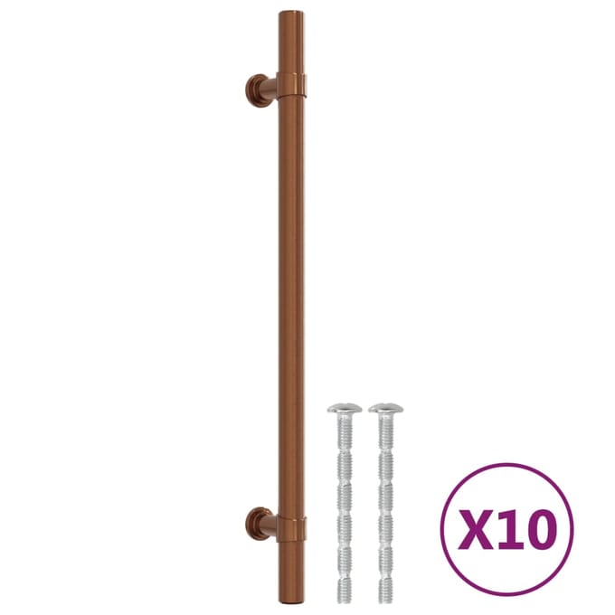 vidaXL - Handvatten - 10 - st - 192 - mm - roestvrij - staal - bronskleurig