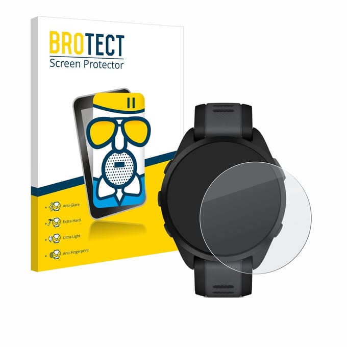 BROTECT - Screenprotector voor Garmin Forerunner 165 / 165 Music - Folie Beschermfolie Beschermglas matte