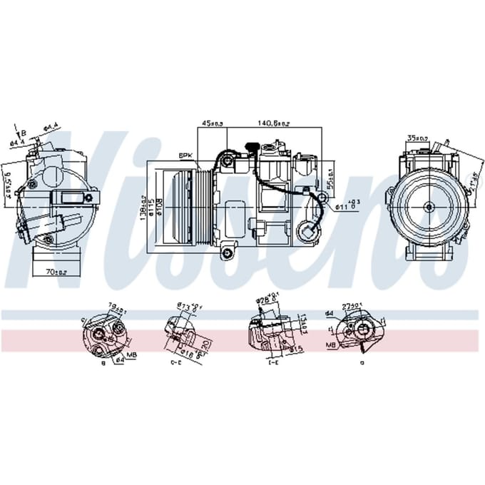Compressor airconditioning NISSENS 891031