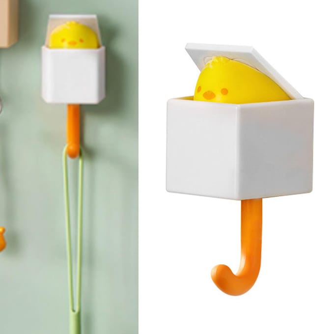Muurhaak Schattig Creatief ABS 3.3lb Draagvermogen Multifunctionele Zelfklevende Haak voor Jas Sleutel Klein