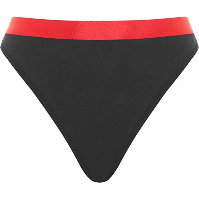 Nicce Contrasterende Tailleband Zwart Dames Hart String Ondergoed 211 2 15 08 0043