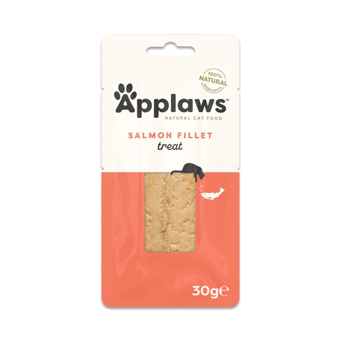 3x30g Cat Salmon Loin Applaws Kattensnacks
