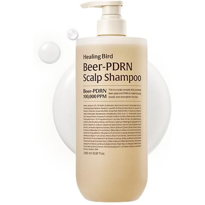 [Healing Bird] Beer-PDRN Scalp Shampoo 1000ml beige