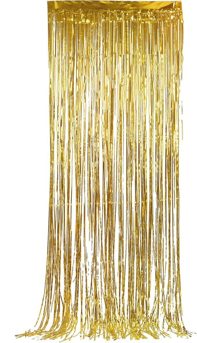 Vegaoo - Gouden glittergordijn