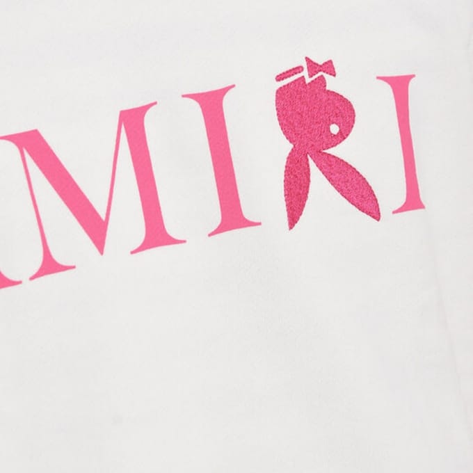 Amiri omgekeerde Bunny logo wit sweatshirt