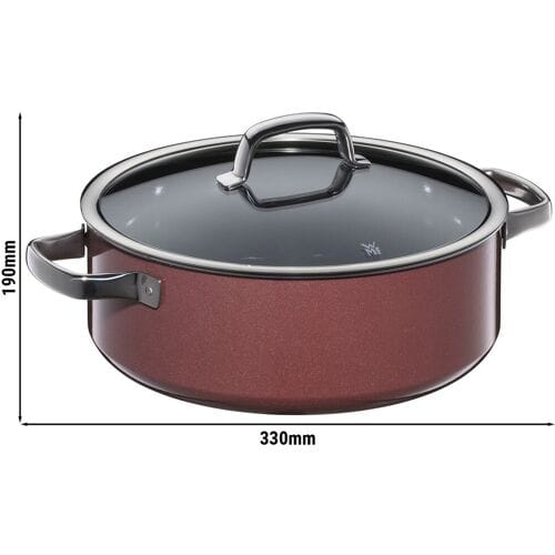 WMF Fusiontec Mineral - Braadpan - Ø 280mm - inclusief glazen deksel - Rozenkwarts