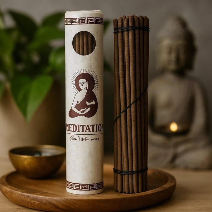 Rolled Pack of 30 Premium Tibetan Incense - Meditation