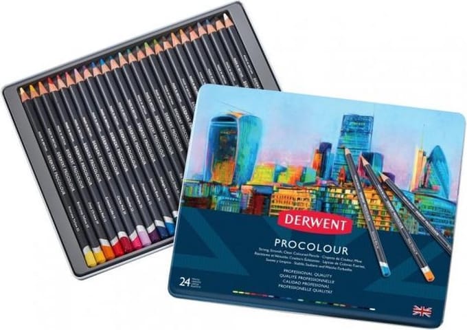 Derwent Procolour 24 stuks blik