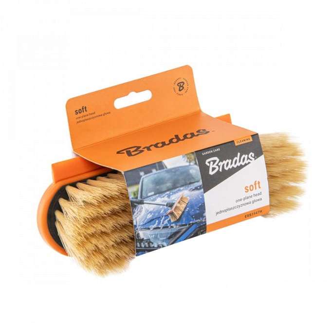 Bradas SOFT Serie - Wasborstel - Eénvlak - Polyester Vezels