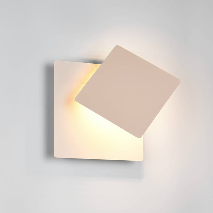 Trio Lighting LED wandlamp Mio, beige, breedte 18 cm, metaal