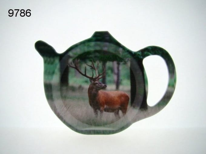 Geharo theetipje edelhert – Melamine – 13 cm
